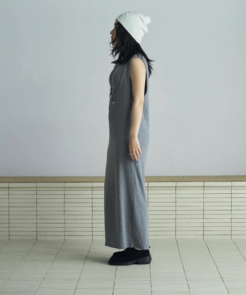 merrylatte(メリーラテ)の「layered sweat onepiece(ワンピース・レディース・グレー・FREE)」の14枚目の写真