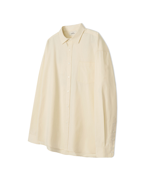 COSTUME O’CLOCK(コスチュームオクロック)の「ヘリンボーンロングスリーブシャツ9COLOR COOSSH186(シャツ/ブラウス・レディース・ネイビー/チャコール/ラベンダー/イエロー/ホワイト/シャーベット/グレー/ブラック/スカイブルー・SMALL/LARGE/MEDIUM)」の8枚目の写真