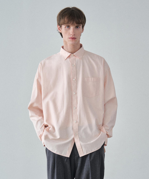 COSTUME O’CLOCK(コスチュームオクロック)の「ヘリンボーンロングスリーブシャツ9COLOR COOSSH186(シャツ/ブラウス・レディース・ネイビー/チャコール/ラベンダー/イエロー/ホワイト/シャーベット/グレー/ブラック/スカイブルー・SMALL/LARGE/MEDIUM)」の21枚目の写真