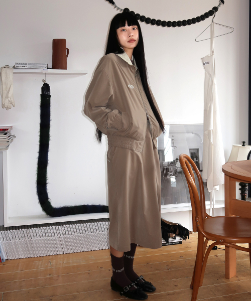 MENASOO(ミナス)の「Menasoo Made Corduroy Nylon Jacket_Beige(ナイロンジャケット・レディース・Beige・SMALL/MEDIUM)」の2枚目の写真