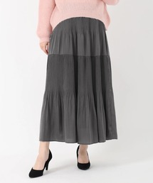 STRAWBERRY-FIELDS | ルーナサテン_ランダムプリーツスカート(スカート)