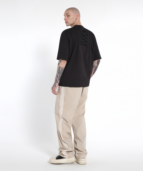 DGNAK(ディグナク)の「パネルCNワイドパンツ(ベージュ)_PE1PA0606(スウェットパンツ・メンズ・その他・SMALL/LARGE/MEDIUM)」の2枚目の写真