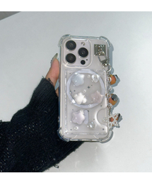 ELLE BELLE（エルベル）の「レインボースターバージョン レジンマグセーフカード財布キーホルダー（スマホケース/カバー）」