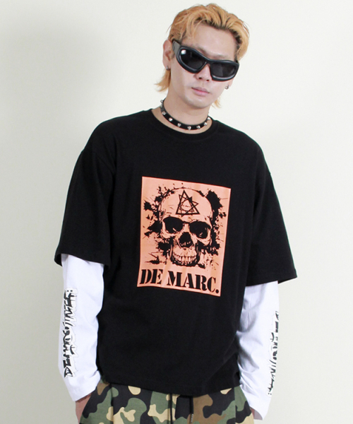 DEMARC(ドゥマーク)の「スカルグラフィックダブルスリーブ長袖Tシャツブラック(Tシャツ/カットソー・メンズ・その他・MEDIUM/LARGE)」の10枚目の写真