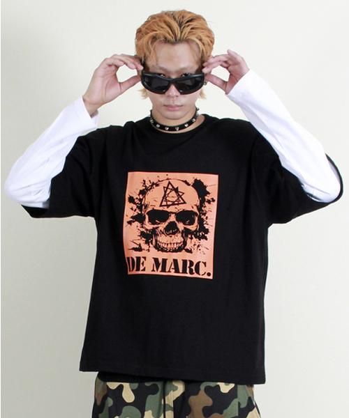 DEMARC(ドゥマーク)の「スカルグラフィックダブルスリーブ長袖Tシャツブラック(Tシャツ/カットソー・メンズ・その他・MEDIUM/LARGE)」の11枚目の写真