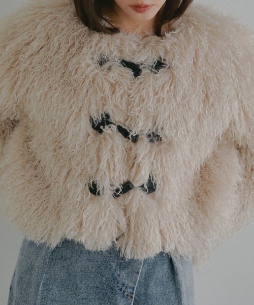 N WITH.（エヌウィズ）の「ファーダッフルコート（ダッフルコート