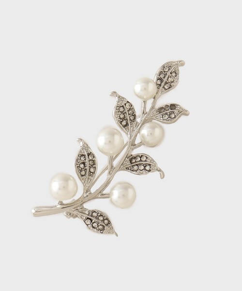 INDIVI（インディヴィ）の「【華やか】モチーフブローチ（ブローチ/コサージュ・レディース・シルバー系5/ゴールド/シルバー/シルバー系4・00）」の2枚目の写真