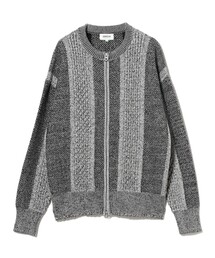 DEMARCOLAB（デマルコラブ）の「DeMarcoLab / MIX CABLE KNIT ZIP SWEAT（ニット/セーター）」