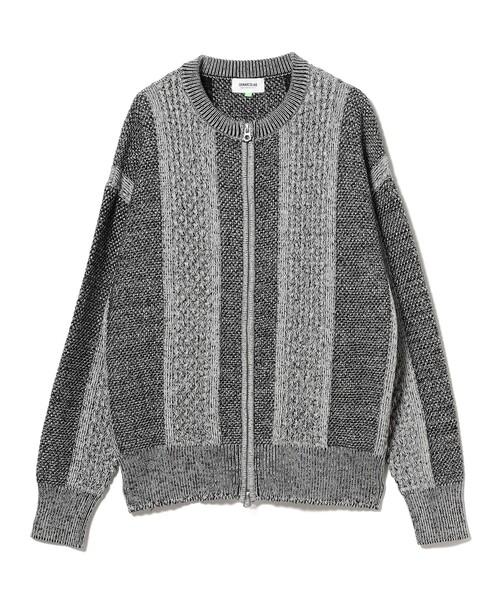 DeMarcoLab MIX CABLE KNIT ZIP SWEAT — свитшот‑кардиган с молнией