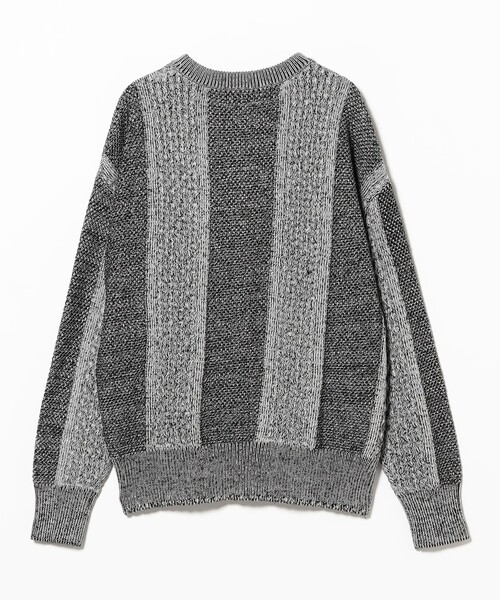 DEMARCOLAB(デマルコラブ)の「DeMarcoLab / MIX CABLE KNIT ZIP SWEAT(ニット/セーター・メンズ・ブラック・M/L/XL)」の5枚目の写真