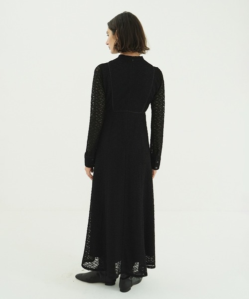 CLANE（クラネ）の「PIPING LINE LACE ONE PIECE（ワンピース・レディース・ベージュ/ブラック・0/1/2）」の15枚目の写真