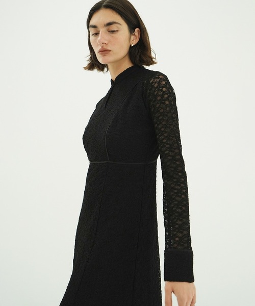 CLANE（クラネ）の「PIPING LINE LACE ONE PIECE（ワンピース・レディース・ベージュ/ブラック・0/1/2）」の17枚目の写真