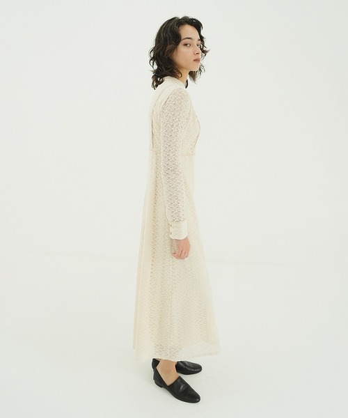 CLANE（クラネ）の「PIPING LINE LACE ONE PIECE（ワンピース・レディース・ベージュ/ブラック・0/1/2）」の21枚目の写真