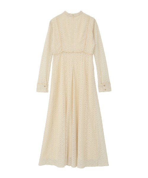 CLANE（クラネ）の「PIPING LINE LACE ONE PIECE（ワンピース・レディース・ベージュ/ブラック・0/1/2）」の3枚目の写真