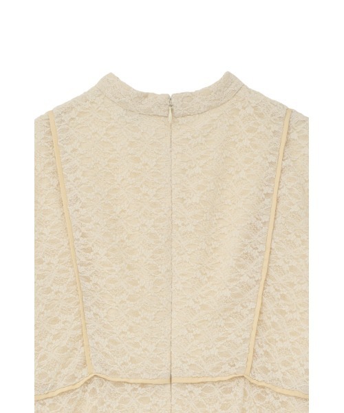 CLANE（クラネ）の「PIPING LINE LACE ONE PIECE（ワンピース・レディース・ベージュ/ブラック・0/1/2）」の6枚目の写真