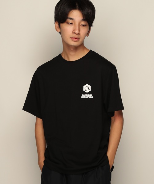 YEN TOWN MARKET(イェンタウンマーケット)の「【SAMURAI CHAMPLOO】サムライチャンプルー バックビジュアル TEE(Tシャツ/カットソー・メンズ・ブラック/ホワイト・XL/L/M)」の3枚目の写真