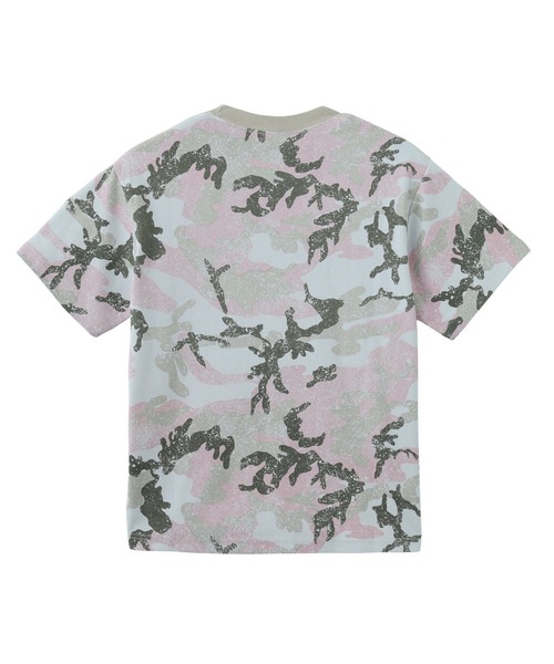 X-girl(エックスガール)の「FADED CURSIVE SCRIPT LOGO CAMO S/S TEE(Tシャツ/カットソー・レディース・ピンク/カモフラージュ・S/M/L)」の11枚目の写真