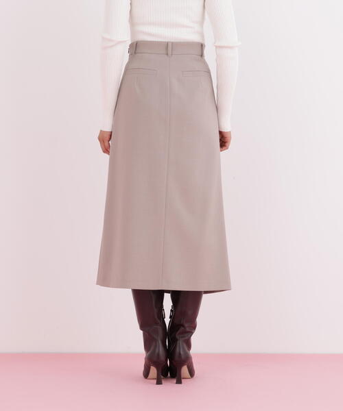 PINKY&DIANNE（ピンキーアンドダイアン）の「◆サイドパッチタックスカート（スカート・レディース・ベージュ/ネイビー・38/36）」の10枚目の写真