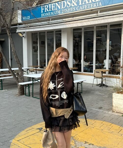 LENEE B(レニービー)の「ラモバッグミディアムブラック ラモバッグ 中黒(ショルダーバッグ・レディース・その他・FREE)」の16枚目の写真