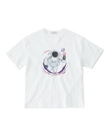 CRISCELO（クリスチェロ）の「(ユニセックス) アイスクリームマン - (ホワイト 20番手 オーバーサイズ)（Tシャツ/カットソー）」