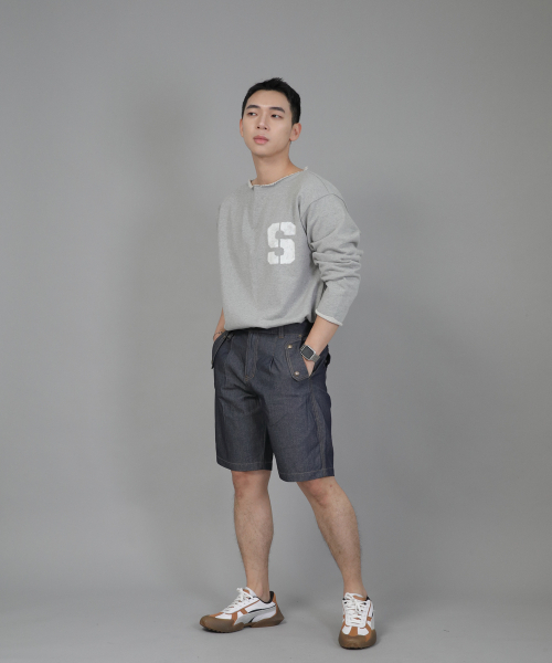 SAINTCREW（セントクルー）の「イングリッシュマン ハーフバンドデニムショーツ EMH-339 ライトインディゴ（その他パンツ・メンズ・その他・MEDIUM/LARGE/X-LARGE）」の3枚目の写真