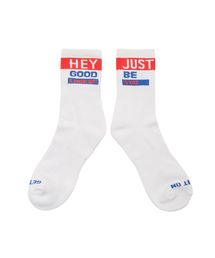 GET IT ON（ゲットイットオン）の「シグネチャーソックス_Hey White（ソックス/靴下）」