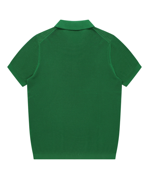 SOLEW（ソル）の「ポロピケ半袖ニット_グリーン（ポロシャツ・メンズ・その他・SMALL/MEDIUM/LARGE/X-LARGE）」の5枚目の写真