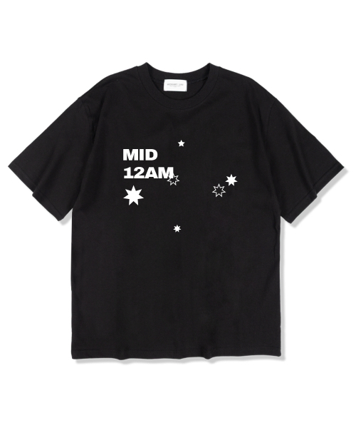 MIDNIGHT12AM(ミッドナイト12エーエム)の「MID12スタ 半袖Tシャツ ブラック(Tシャツ/カットソー・メンズ・その他・LARGE/X-LARGE/XX-LARGE)」の1枚目の写真