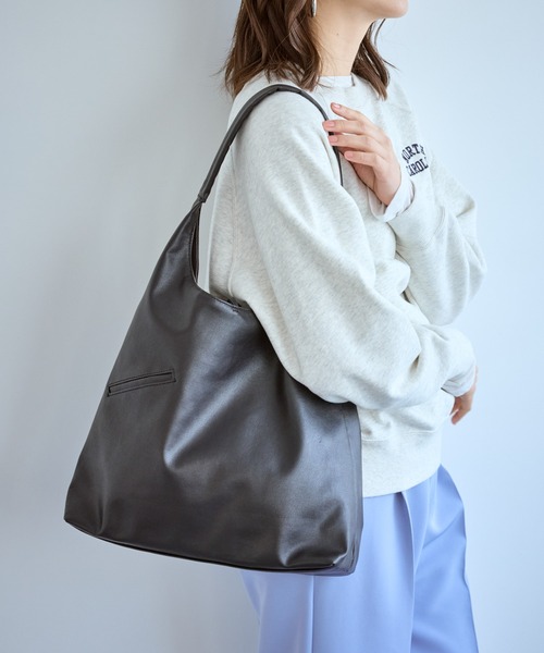 ROPE' PICNIC（ロペピクニック）の「洗えるバッグ シーンレスワンハンドルトートバッグ/A4対応・イージーケア（トートバッグ・レディース・ブラック/シルバー系その他/キナリ・FREE）」の22枚目の写真