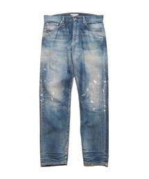 DAMAGED TAPERED-FIT JEANS