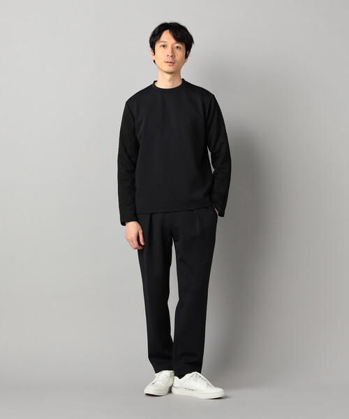 COMME CA MEN(コムサメン)の「【保温・透湿・吸水速乾】ダウンファブリック タックテーパードパンツ(その他パンツ・メンズ・ブラック/グレー・L/M)」の8枚目の写真