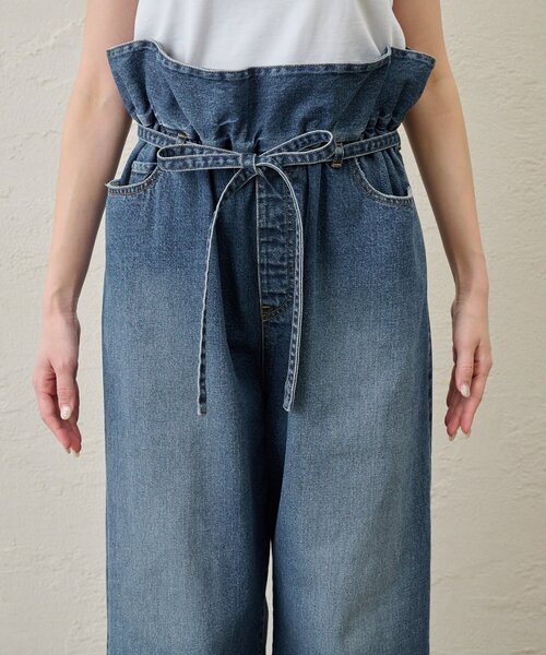 Whim Gazette(ウィムガゼット)の「フリルデニムパンツ(デニムパンツ・レディース・インディゴブルー・36/38)」の19枚目の写真