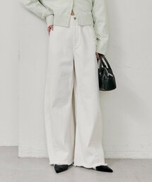 mystic | クラッシュカーブパンツ(デニムパンツ)