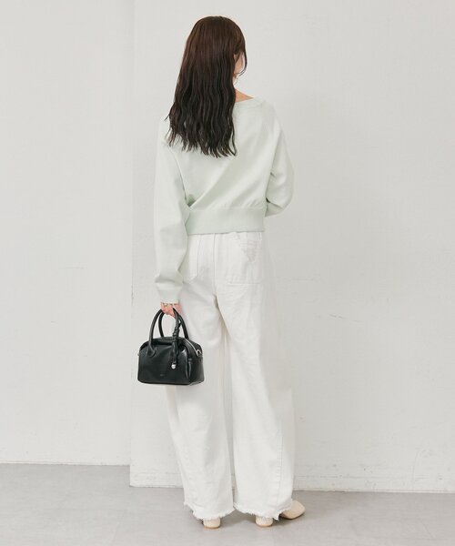 mystic(ミスティック)の「クラッシュカーブパンツ(デニムパンツ・レディース・ブラック/ブルー/オフホワイト・2/0/1)」の10枚目の写真