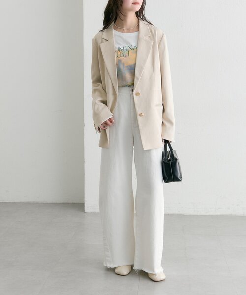 mystic(ミスティック)の「クラッシュカーブパンツ(デニムパンツ・レディース・ブラック/ブルー/オフホワイト・2/0/1)」の18枚目の写真