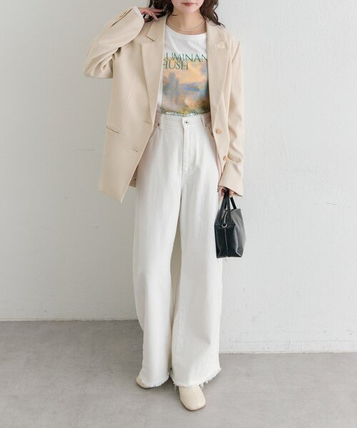 mystic(ミスティック)の「クラッシュカーブパンツ(デニムパンツ・レディース・ブラック/ブルー/オフホワイト・2/0/1)」の19枚目の写真