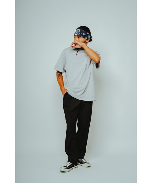 BIG MIKE(ビッグマイク)の「BIG MIKE ビッグマイク / ピンタック トロピカル イージーパンツ // 102617011(その他パンツ・メンズ・ブラック/グレー・LARGE/X-LARGE/MEDIUM)」の9枚目の写真
