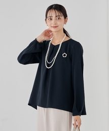 a.v.v（アーヴェヴェ）の「パール調サークルブローチ（ブローチ/コサージュ）」