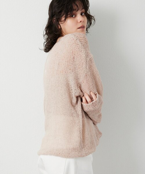 THE PAUSE(ザ ポーズ)の「【THE PAUSE】メッシュプルオーバー(ニット/セーター・レディース・オレンジ/ベージュ/オフホワイト・FREE)」の18枚目の写真