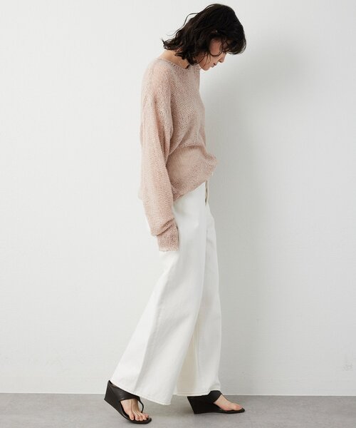 THE PAUSE(ザ ポーズ)の「【THE PAUSE】メッシュプルオーバー(ニット/セーター・レディース・オレンジ/ベージュ/オフホワイト・FREE)」の19枚目の写真