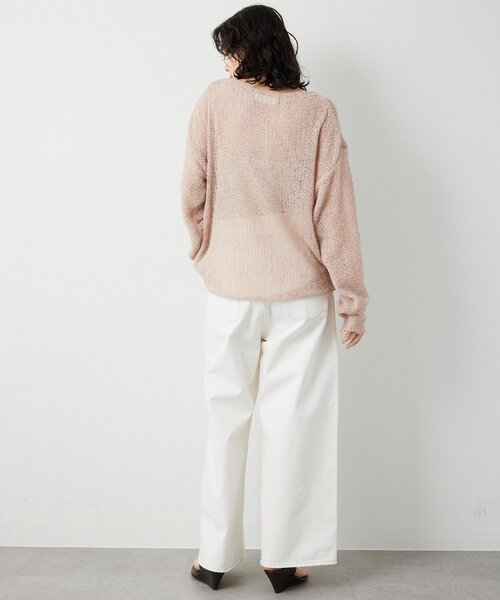 THE PAUSE(ザ ポーズ)の「【THE PAUSE】メッシュプルオーバー(ニット/セーター・レディース・オレンジ/ベージュ/オフホワイト・FREE)」の16枚目の写真