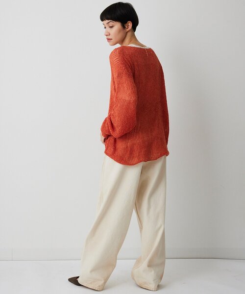 THE PAUSE(ザ ポーズ)の「【THE PAUSE】メッシュプルオーバー(ニット/セーター・レディース・オレンジ/ベージュ/オフホワイト・FREE)」の17枚目の写真