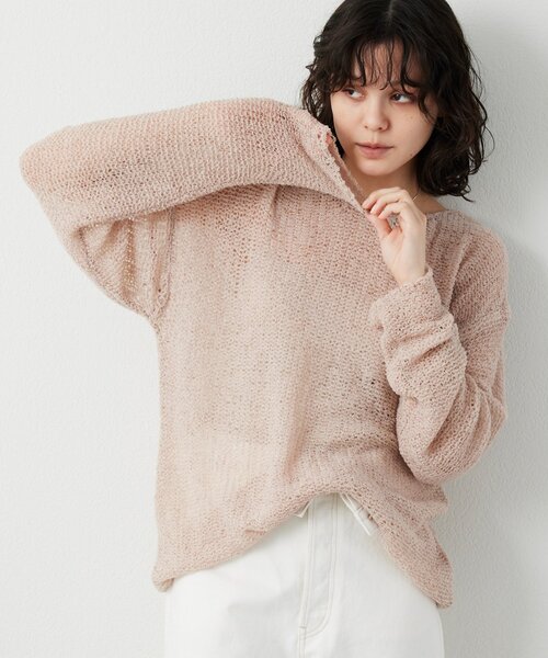 THE PAUSE(ザ ポーズ)の「【THE PAUSE】メッシュプルオーバー(ニット/セーター・レディース・オレンジ/ベージュ/オフホワイト・FREE)」の21枚目の写真