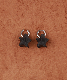 LOWOOL（ロウル）の「Black struggle earrings（ピアス（両耳用））」