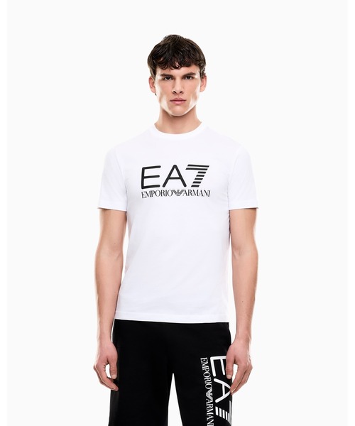 EMPORIO ARMANI EA7（エンポリオアルマーニイーエーセブン）の「<オンライン限定>【エンポリオ アルマーニ EA7】Core Identity Tシャツ コットンジャージー（Tシャツ/カットソー・メンズ・ブルー/ブラック/マスタード/ホワイト・LARGE/MEDIUM/SMALL/X-LARGE/X-SMALL/XX-LARGE）」の2枚目の写真