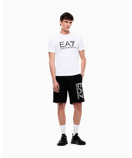 EMPORIO ARMANI EA7（エンポリオアルマーニイーエーセブン）の「<オンライン限定>【エンポリオ アルマーニ EA7】Core Identity Tシャツ コットンジャージー（Tシャツ/カットソー・メンズ・ブルー/ブラック/マスタード/ホワイト・LARGE/MEDIUM/SMALL/X-LARGE/X-SMALL/XX-LARGE）」の12枚目の写真