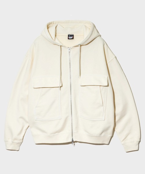 SCREEN STARS（スクリーンスターズ）の「SCREEN STARS/スクリーンスターズ　CHEMICAL WASH ZIP PARKER 【GSC別注】（パーカー・メンズ・ブラック/オートミール/レッド・MEDIUM/LARGE/X-LARGE）」の3枚目の写真