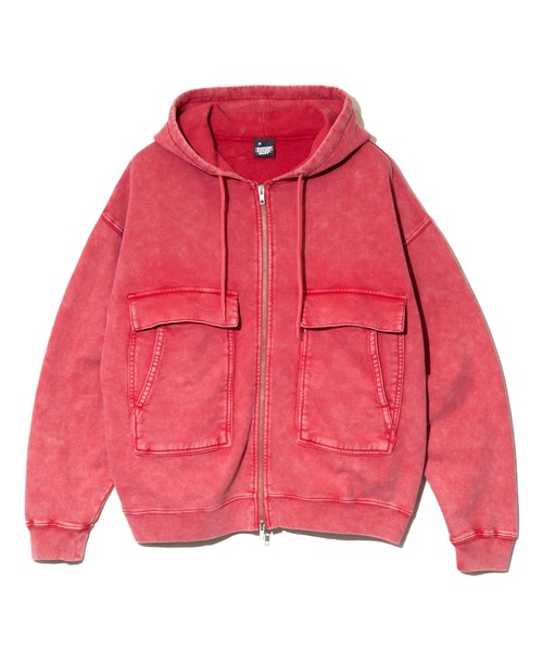 SCREEN STARS（スクリーンスターズ）の「SCREEN STARS/スクリーンスターズ　CHEMICAL WASH ZIP PARKER 【GSC別注】（パーカー・メンズ・ブラック/オートミール/レッド・MEDIUM/LARGE/X-LARGE）」の10枚目の写真