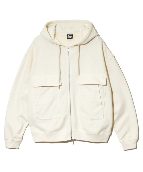 SCREEN STARS（スクリーンスターズ）の「SCREEN STARS/スクリーンスターズ　CHEMICAL WASH ZIP PARKER 【GSC別注】（パーカー・メンズ・ブラック/オートミール/レッド・MEDIUM/LARGE/X-LARGE）」の12枚目の写真