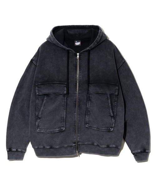 SCREEN STARS（スクリーンスターズ）の「SCREEN STARS/スクリーンスターズ　CHEMICAL WASH ZIP PARKER 【GSC別注】（パーカー・メンズ・ブラック/オートミール/レッド・MEDIUM/LARGE/X-LARGE）」の14枚目の写真